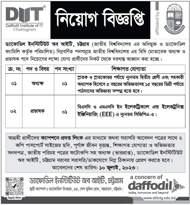 Daffodil Institute of IT, Chattogram is the Best private polytechnic institute in Chittagong