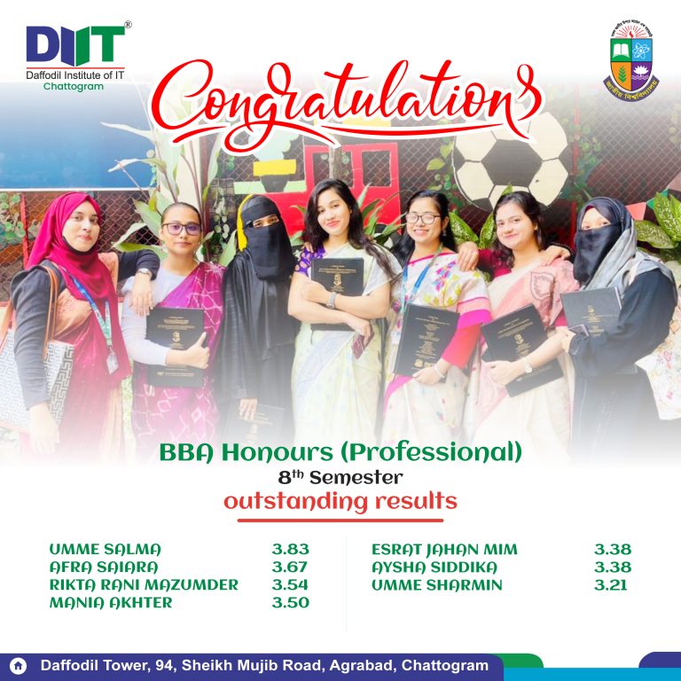 DIIT Chattogram 100% Pass First Class